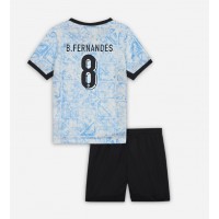 Portugalsko Bruno Fernandes #8 Vonkajší Detský futbalový dres ME 2024 Krátky Rukáv (+ trenírky)